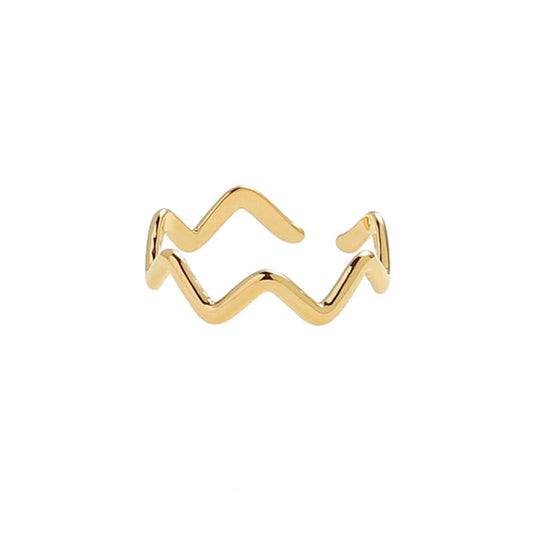 Curve Wave ring